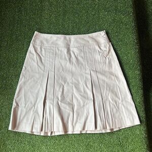 Ann-taylor Women's Pink and Cream Skirt